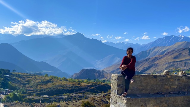 View from top of Muktinath